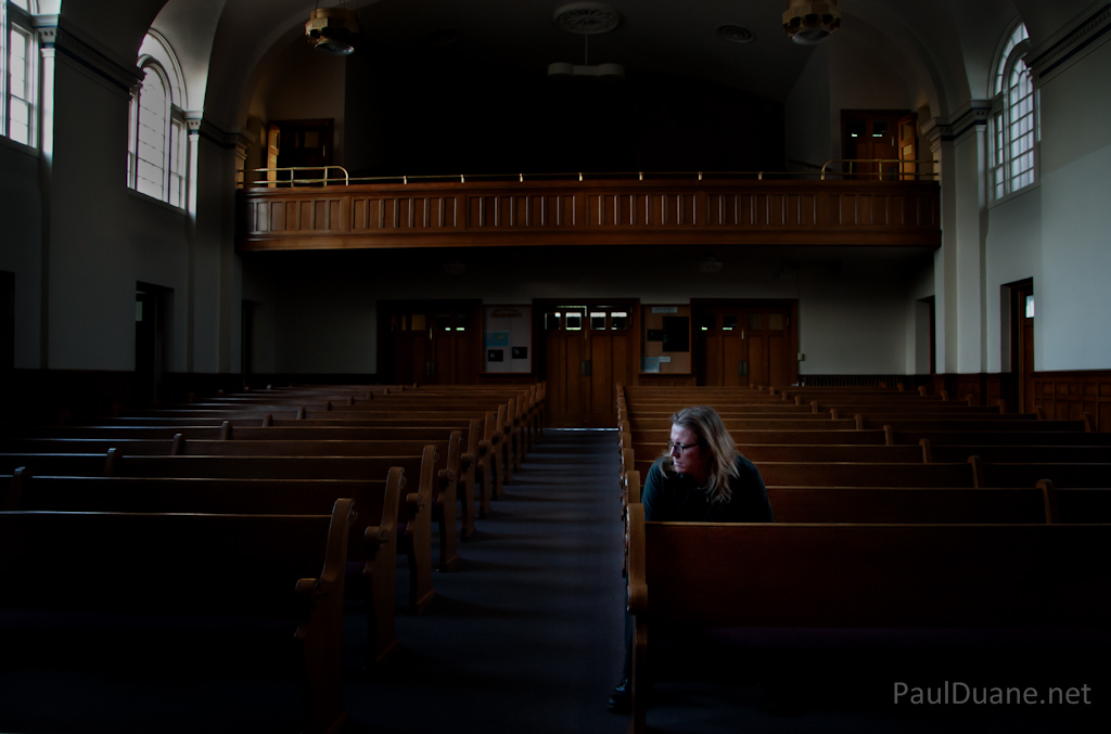 DSC_6711-Edit Paul Duane's self portrait in the Logan 2nd Ward LDS chapel