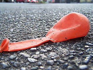 deflated balloon