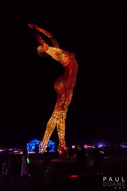 Truth Is Beauty at night, Burning Man 2013 _DSC2791